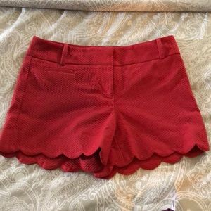 Scalloped shorts